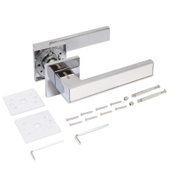 АЛЛЮР АРТ &quot;ЛАНА&quot; CP/W (86211) хром/белый ЗАЩИТ.ПЛЕНКА Комплект ручек (20)