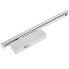 Доводчик NOTEDO DC-075 SL+HO Plus (дверной доводчик в комплекте со скользящим каналом, фиксатором и ограничителем)