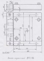 РостовНаДону ЗГС-05 левый латунный ключ Замок гаражный тяж (10)