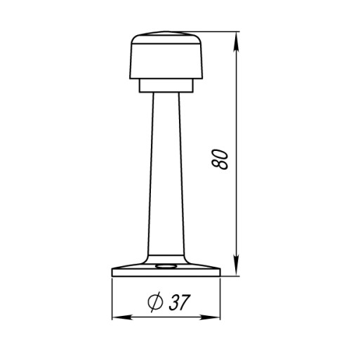 Упор дверной настенный DFIX/W80 (DS PW-80) CFB-18 кофе глянец