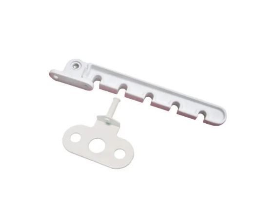 Ограничитель открывания окна Скобис (алюмин.гребенка) белая  5 позиц. (100,2!!!)