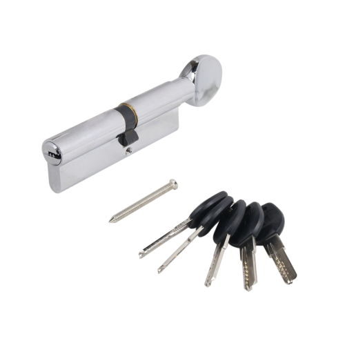 АЛЛЮР HD FG 100-5К CP(55x45G) хром перф.кл БЛИСТЕР Цилиндровый механизм (60,10)