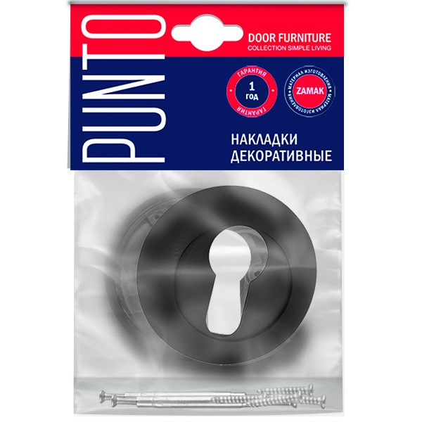 Накладка под цилиндр ET.R.ZR54 (ET ZR) BL-24 черный