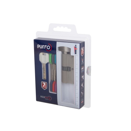 Цилиндровый механизм MaxPro7002Knob80mm(25+10+45) SN никель 7key с вертушкой