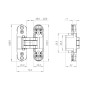 Петля скрытой установки U3D2000.TG WH белый