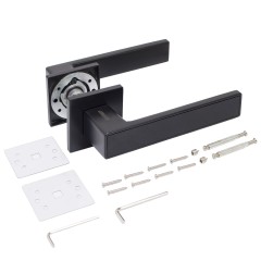 АЛЛЮР АРТ &quot;ЛАНА&quot; BL/BL (86150) матовый черный ЗАЩИТ.ПЛЕНКА Комплект ручек (20)