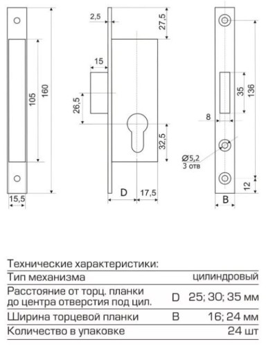 Гардиан PROFI 25.1.16 б/о Защелка (24)