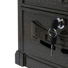 Ящик почтовый АЛЛЮР №4011 &quot;Герб&quot; бронза (5)