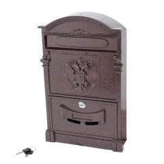 Ящик почтовый АЛЛЮР №4011 &quot;Герб&quot; медь (5)