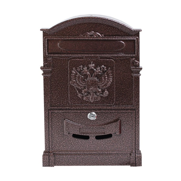 Ящик почтовый АЛЛЮР №4011 "Герб" медь (5)