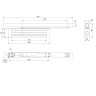Доводчик дверной скрытой установки DCH2-03.29 Hold Open (40 - 65 кг) AL до 65 кг (алюминий)