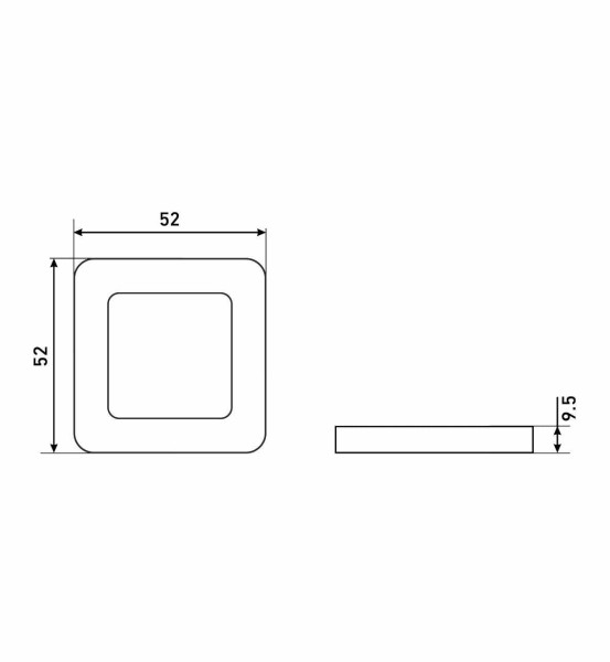 Сантехническая завертка к ручкам АЛЛЮР АРТ BK-S1 W / W(411111) матовый белый (100,10)