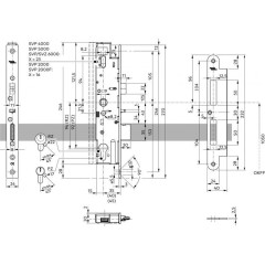 SVZ 6000 Профильные двери. Лицевая планка: 270 х 24. В комплекте с запорной планкой