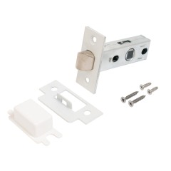 АЛЛЮР АРТ  &quot;ТИНА&quot; W+L45-8 W (88110/S45) матовый белый Комплект ручка и защелка (20)