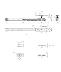 Комплект для раздвижных дверей SLD.Comfort-PRO.SET2.soft close/80