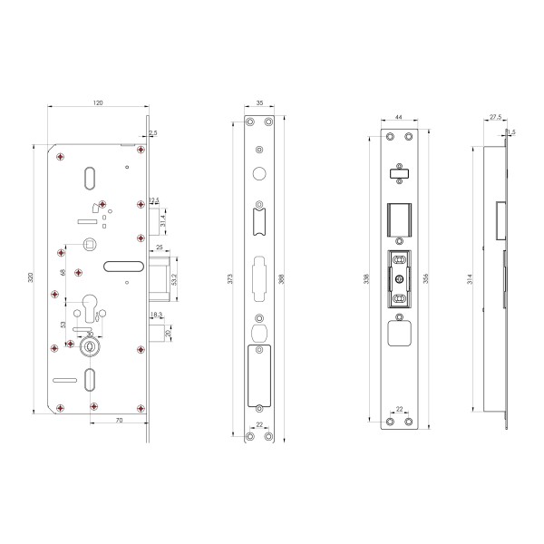 Электронный замок Sanyo D600 Usmart Go DM70 с WiFi, с видеодомофоном, черный