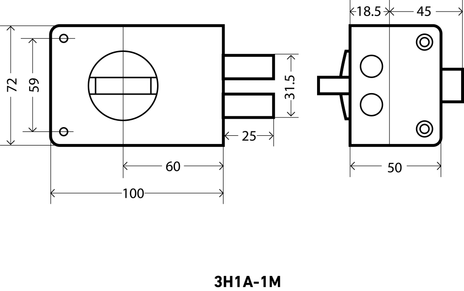 АЛЛЮР ЗН1А-1М Замок накладной (20)