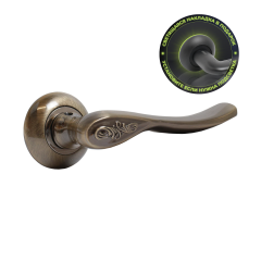 АЛЛЮР АРТ &quot;ШЭРОН&quot; AB (1700) ст.бронза  С НАКЛАДКОЙ Комплект ручек (20)