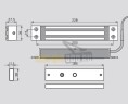 Электромагнитный замок dormakaba EMC 600 AM
