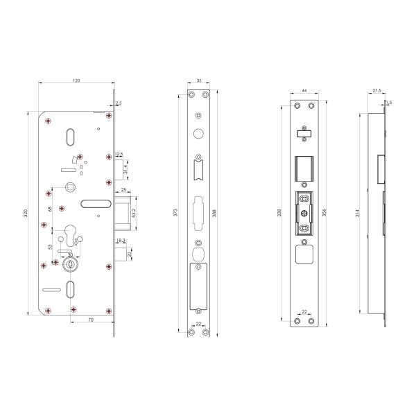 Электронный замок Sanyo D700 Usmart Go DM70 с WiFi, ручка скоба 1800 мм, черный
