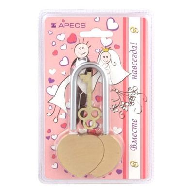 Апекс PDВ-33-60-Blister "сердечко" Замок навесной (90,15)