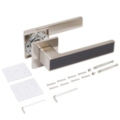 АЛЛЮР АРТ &quot;ЛАНА&quot; SN мат.никель/темно-серое дерево (868TSD) ЗАЩИТ.ПЛЕНКА Комплект ручек (20)