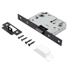 АЛЛЮР АРТ &quot;РИНГО&quot; BL+L7050S BL+BK-S2 BL (83150/S7050) матовый черный Комплект ручка и защ с фикс (20