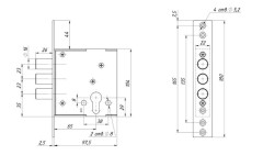 Сенат ЗВЦ-11 б/о без ц/м 590 Замок врезной тяж (7)