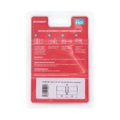 АЛЛЮР HD F 60-5К BLACK (30x30) черный перф.кл БЛИСТЕР Цилиндровый механизм (60,50,10)