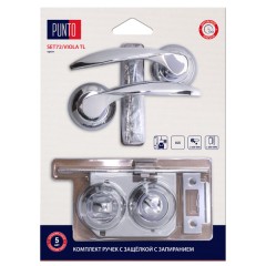 Комплект ручек с защелкой c запиранием LM/A SET72R.TL54.VIOLA/HD CP-8 хром