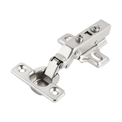 StahlBuro D26 Clip-on 2 шт., хром. Мини петля мебельная полунакладная с доводчиком (50)