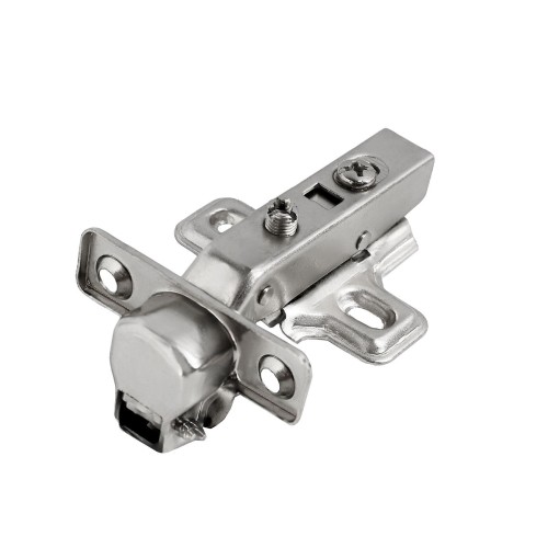 StahlBuro D26 Clip-on 2 шт., хром. Мини петля мебельная полунакладная с доводчиком (50)