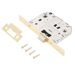 АЛЛЮР АРТ L7050S PB золото планка18мм без ручек с фиксатором Защёлка (40)