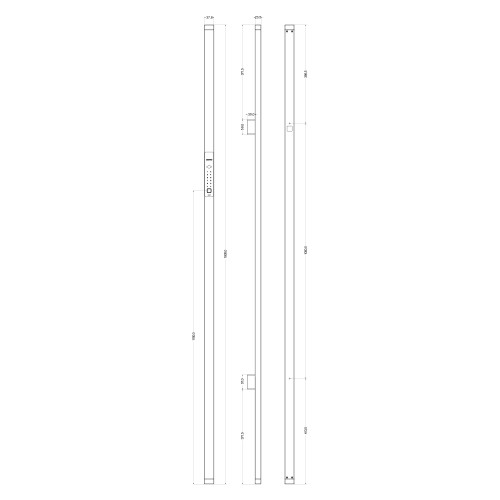 Электронный замок Sanyo D501 Tuya DM70 с WiFi, ручка скоба 1800 мм, черный
