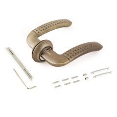 АЛЛЮР АРТ &quot;ФОСТЕР&quot; MAB (1630) мат.бронза С НАКЛАДКОЙ Комплект ручек (20)