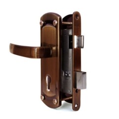 Апекс 1425 АС медь без ц/м б/о м/о 58,5 Замок врезной с/руч (12) Распродажа 