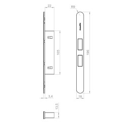 Магнитная защелка GRAVITY.PUSH G01.196.22.105 BL черный