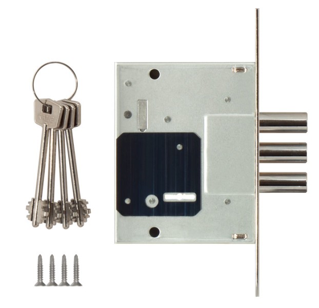 Замок врезной сувальдный 257/L (тех. комплектация), 4 кл.