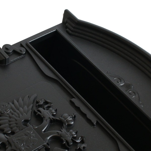 Ящик почтовый АЛЛЮР №4011 "Герб" черный (5)