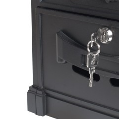 Ящик почтовый АЛЛЮР №4011 &quot;Герб&quot; черный (5)