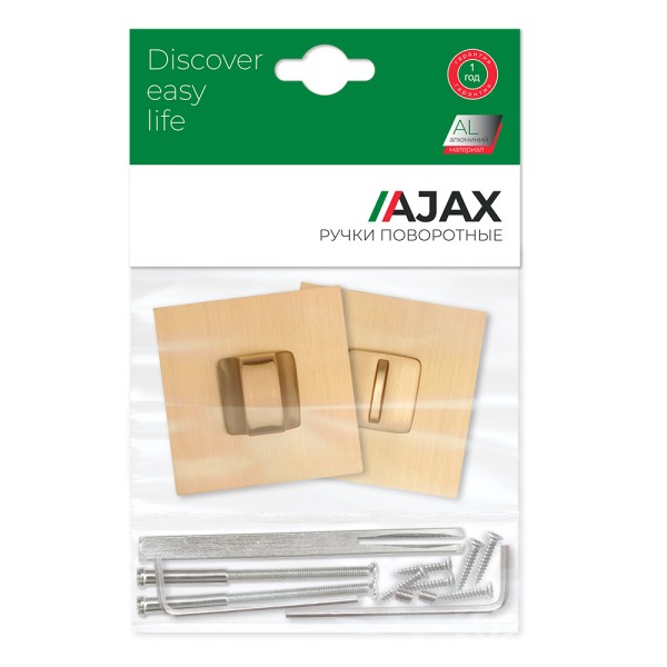 Ручка поворотная BK6.K.JS51 (BK6 JS) SSG-39 сатинированное золото