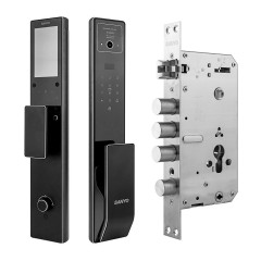 Электронный замок Sanyo D200 Tuya DM70 с WiFi, с видеодомофоном, черный