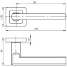 Ручка раздельная K.QR52.PLUTON (PLUTON QR) SN/CP-3 матовый никель/хром