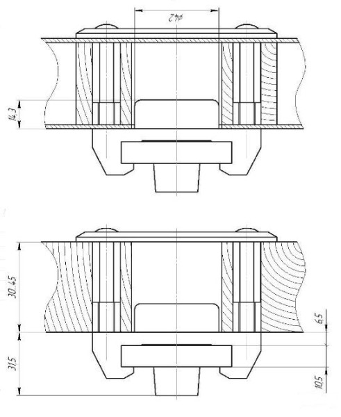 С-Пб Барьер-3СР односторон. Замок накладной (20)