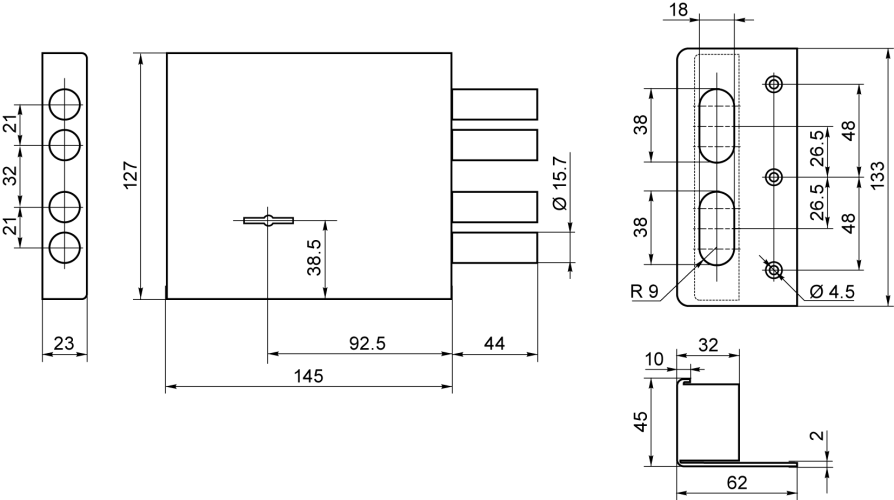 Рязань ЗН 4-8М/75  НШ1-002 "BORDER" 85500 Замок накладной тяж (10)