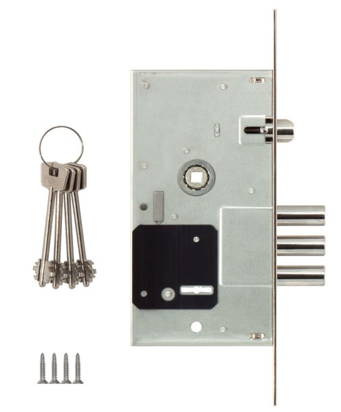 Замок врезной сувальдный с защёлкой 252/RL (тех. комплектация), 4 кл.