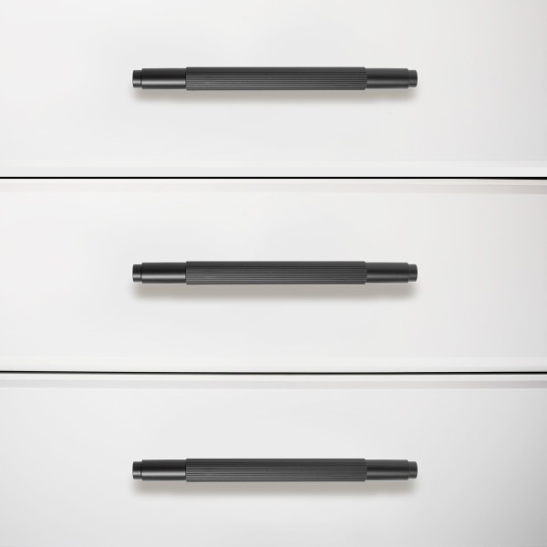 StahlBuro AP2309-128 2шт., BL матовый ченый. Ручка-скоба мебельная (15, 150)