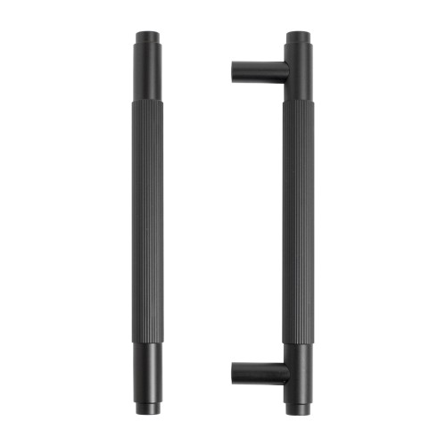 StahlBuro AP2309-128 2шт., BL матовый черный. Ручка-скоба мебельная (15, 150)