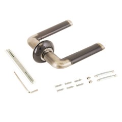 АЛЛЮР АРТ &quot;ПОЛО&quot; BN/SN (15108) черн.никель/мат.никель Комплект ручек (20)