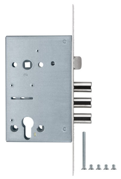 Корпус врезного замка с защёлкой ЗВ 32.21 /123:114/